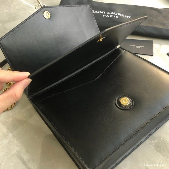 Tony Luxuries BAG BURGUNDY LEATHER IN MEDIUM YSL CHAIN SULPICE 0709